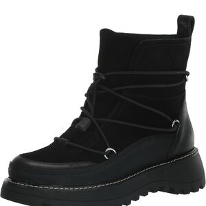 Lucky Brand Black Lace Up Boots